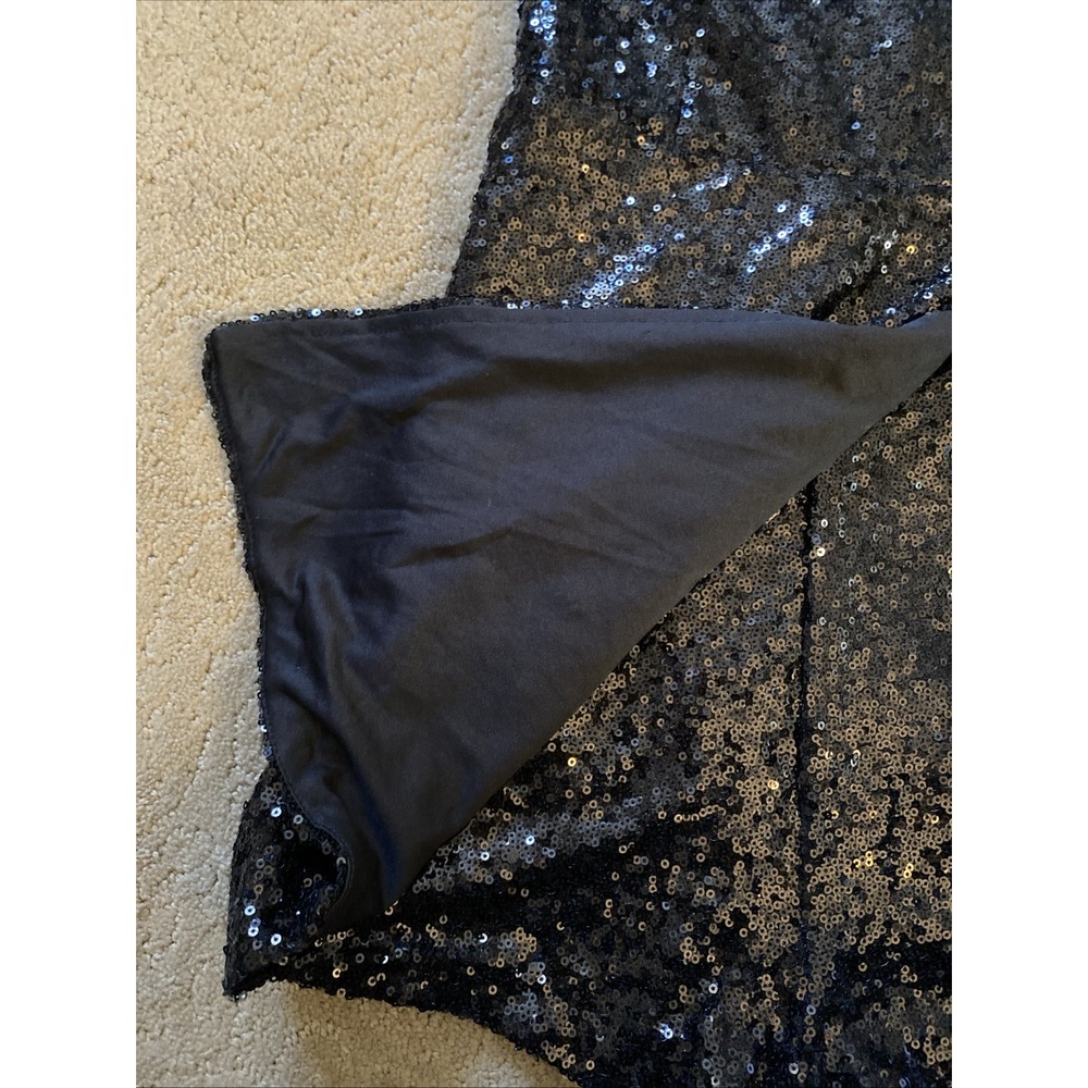 WINDSOR BLACK SEQUIN WRAP-FRONT ROMPER HIGH WAIST FITTED SHORTS‎ SIZE XS - Picture 4 of 16